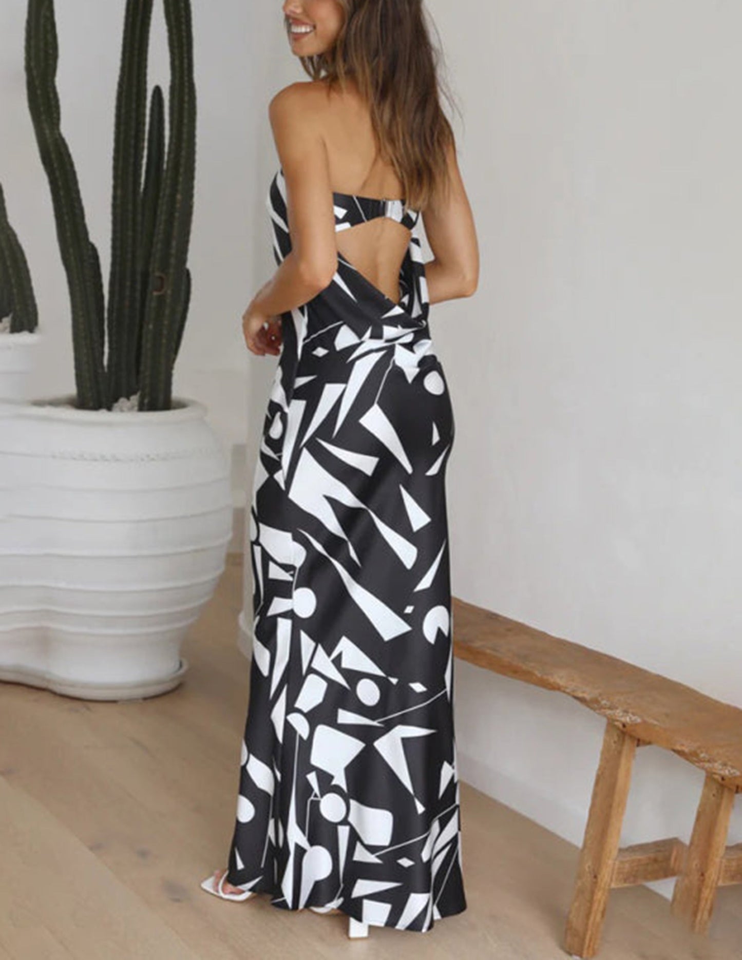 Carlah Satin Off Shoulder Maxi Dress