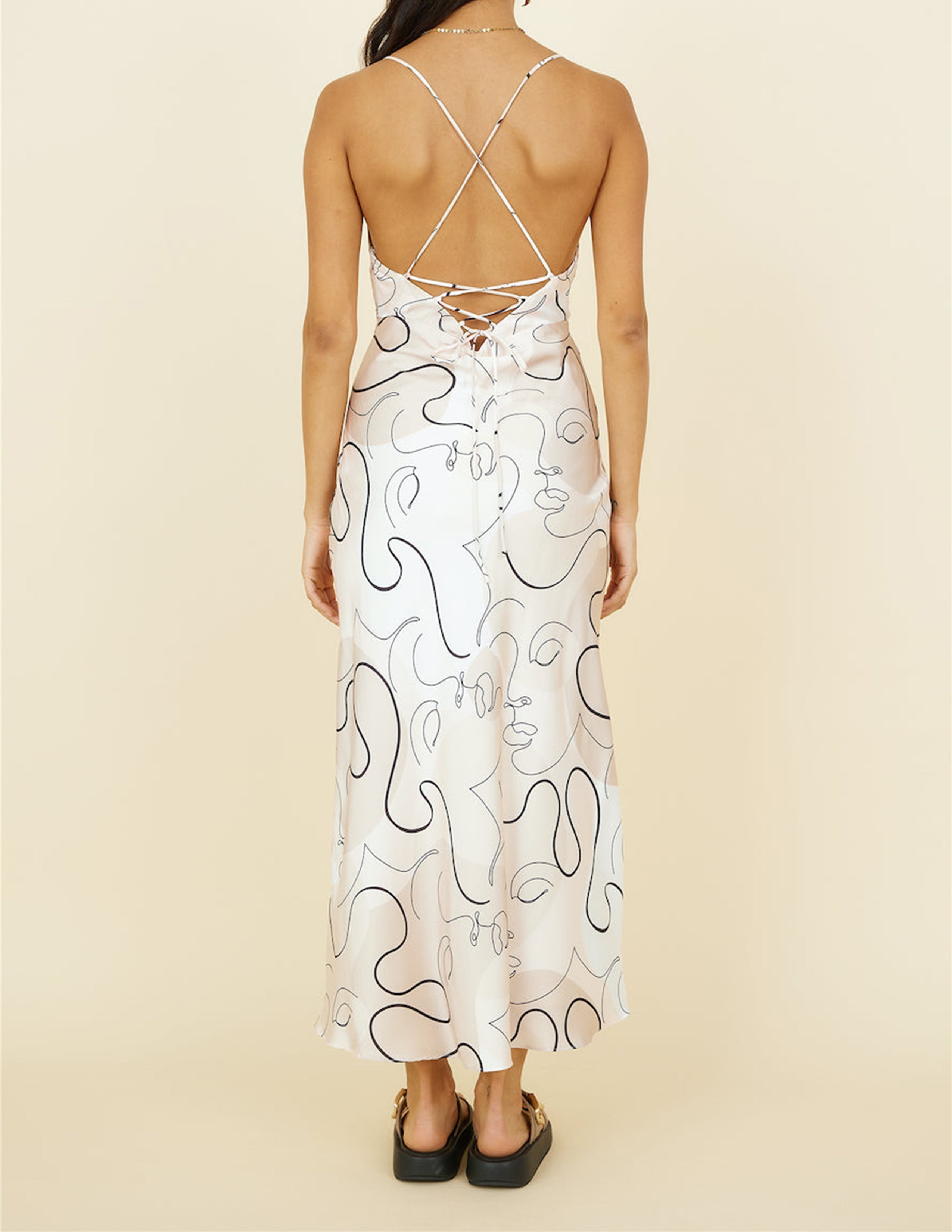 Jazmine Beige Maxi Dress