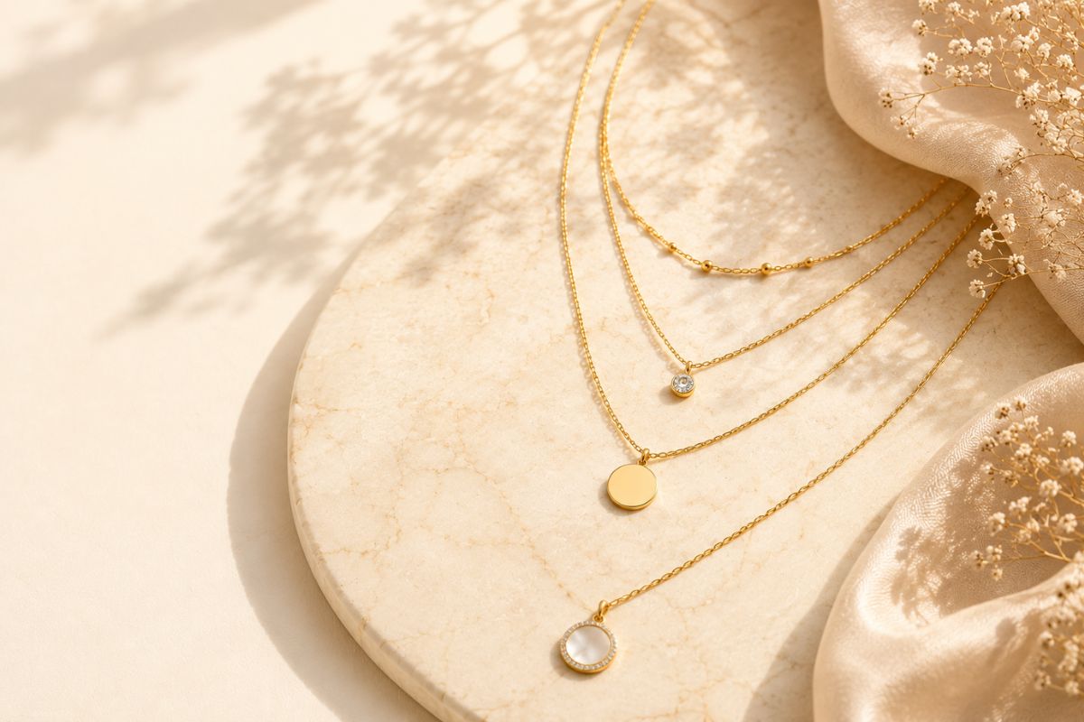 Comparison chart of gold-plated vs gold-filled vs vermeil vs solid gold jewelry