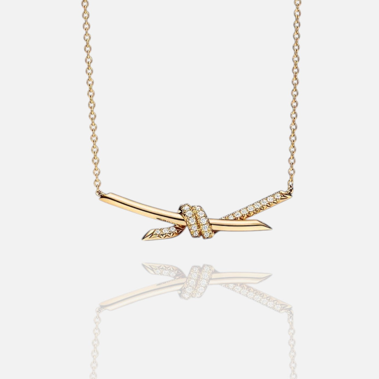 Avelune Knot Pendant Adjustable Necklace