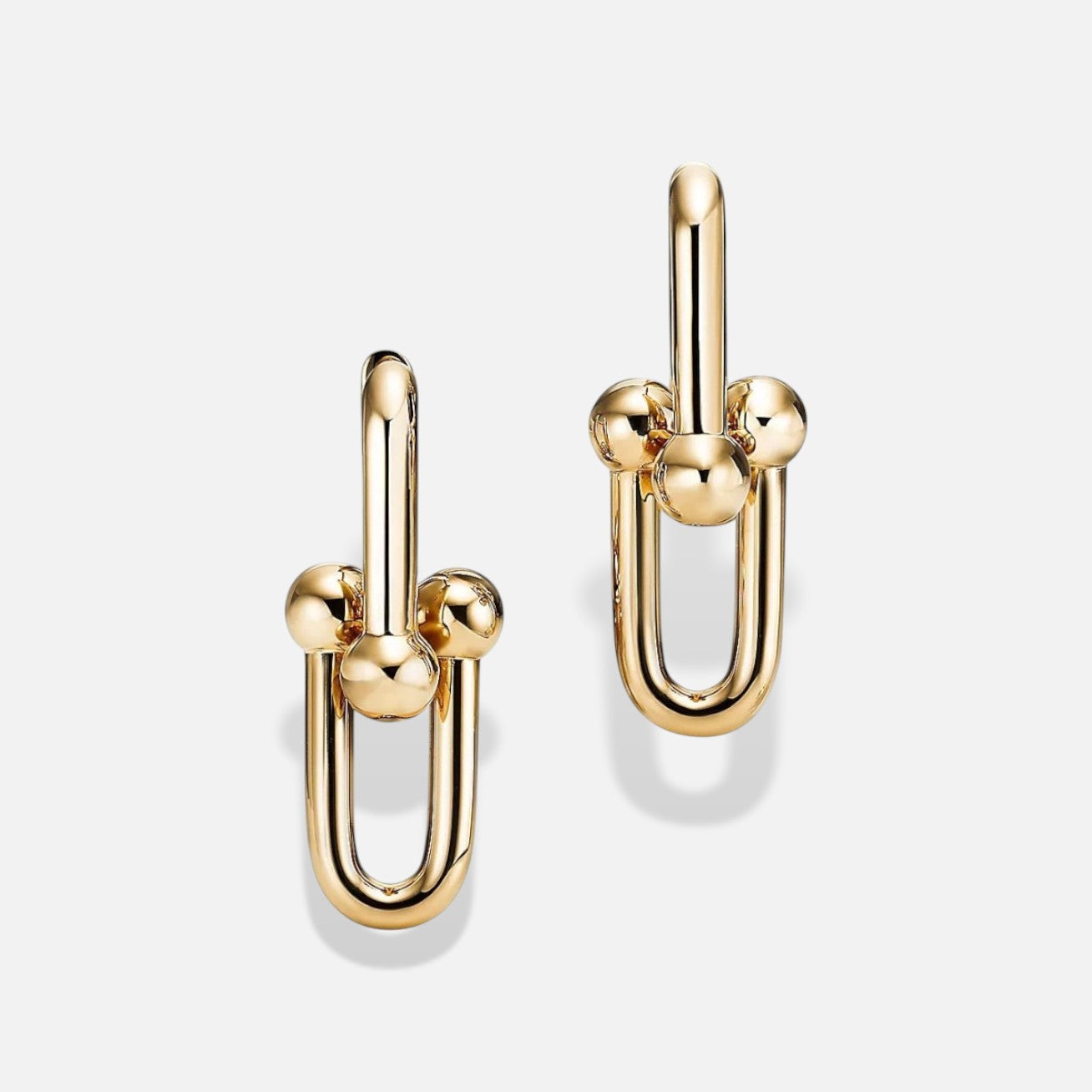 Minimal Link Hoop Earrings - image 7