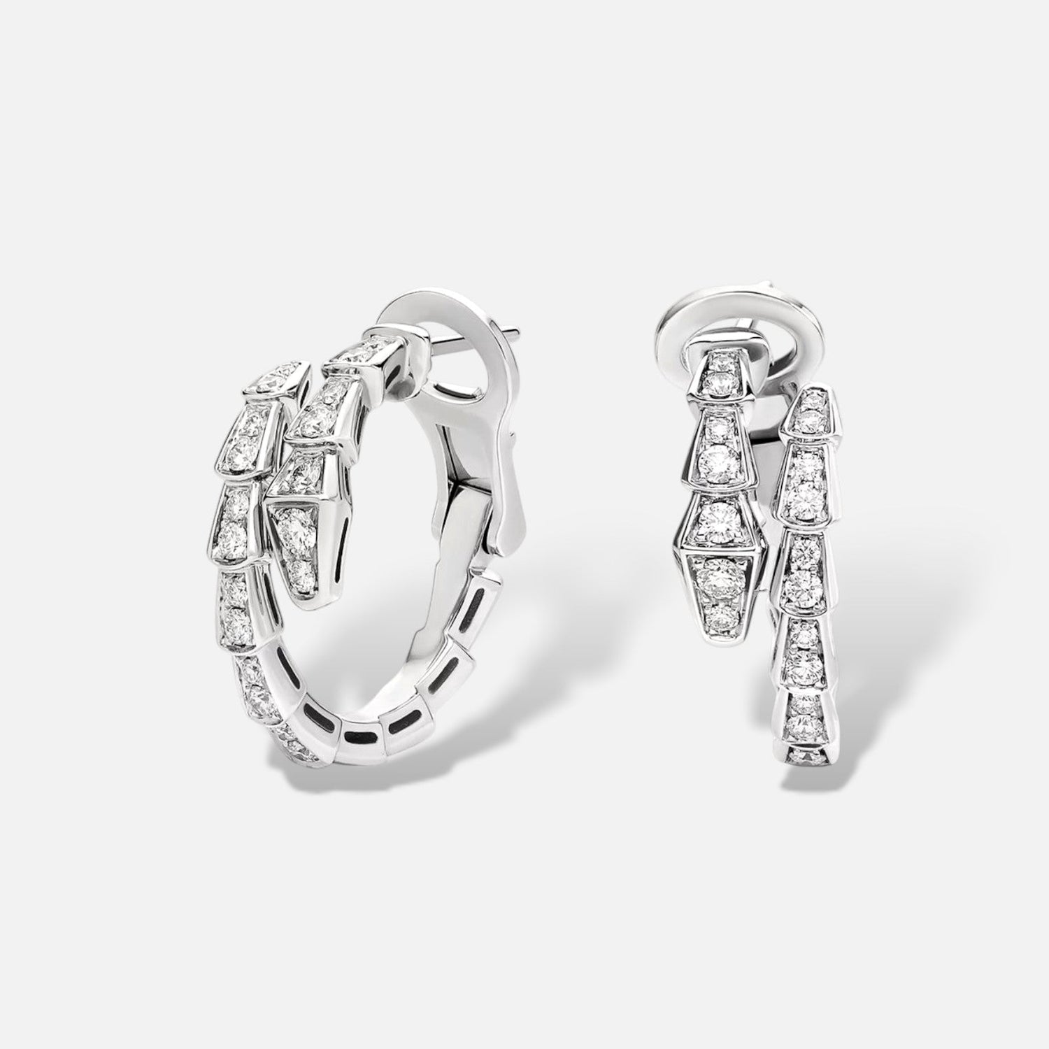 Snake Chain Zircon Earrings