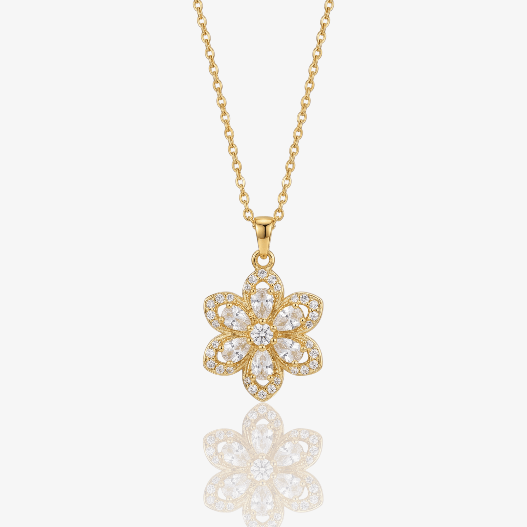 Spinning Floral Princess Necklace