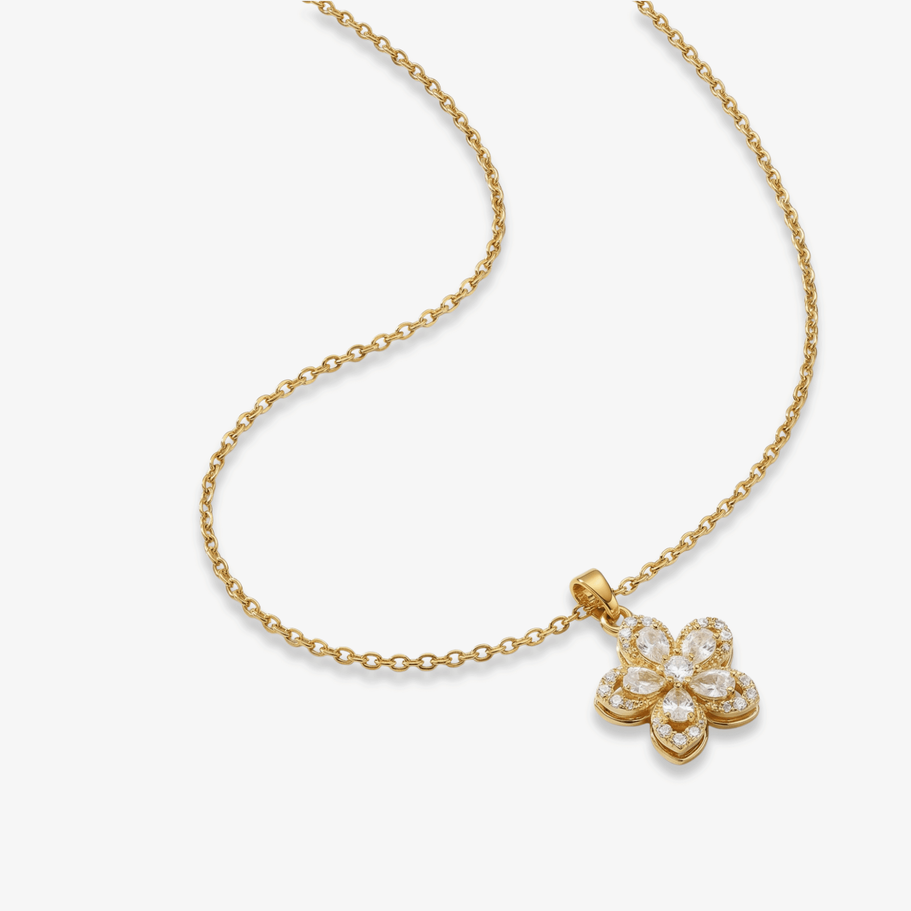 Spinning Floral Princess Necklace