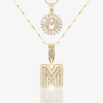 Initial Necklace A–Z Duo Set