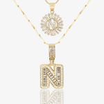 Initial Necklace A–Z Duo Set
