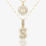 Initial Necklace A–Z Duo Set