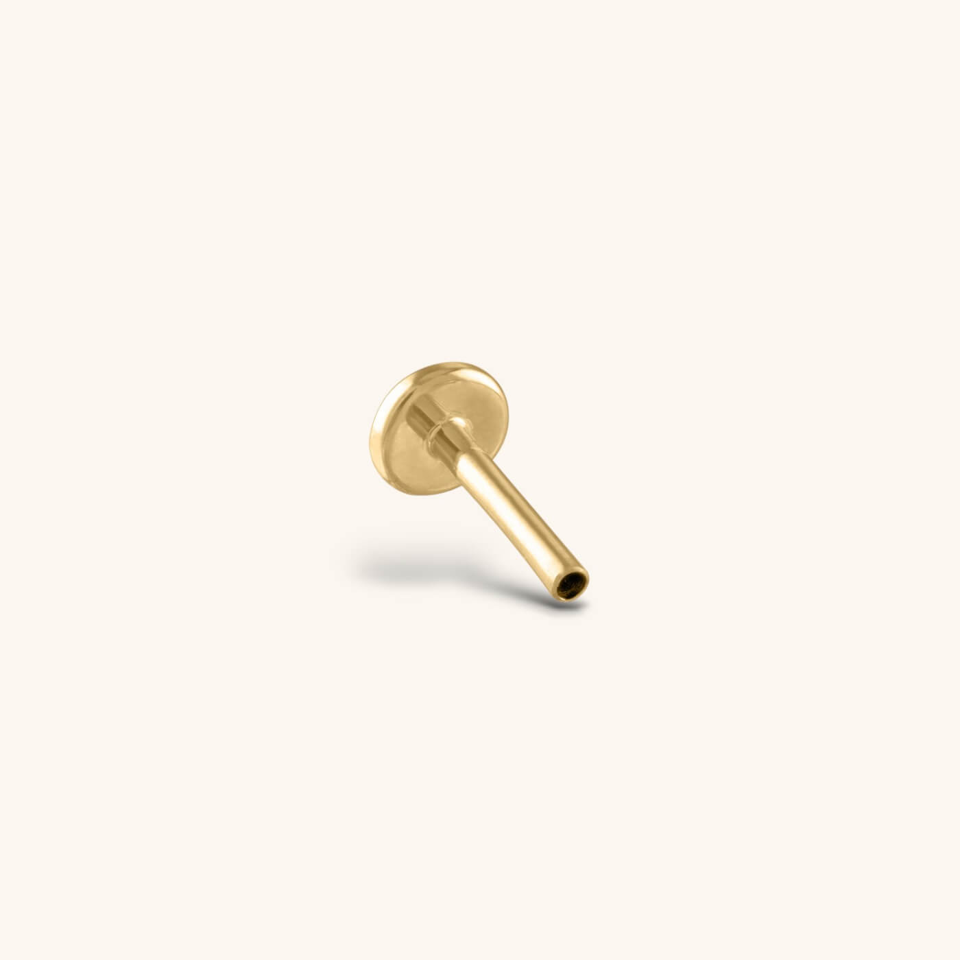 14k gold plated Internally Threaded Replacement Flat Back Post
