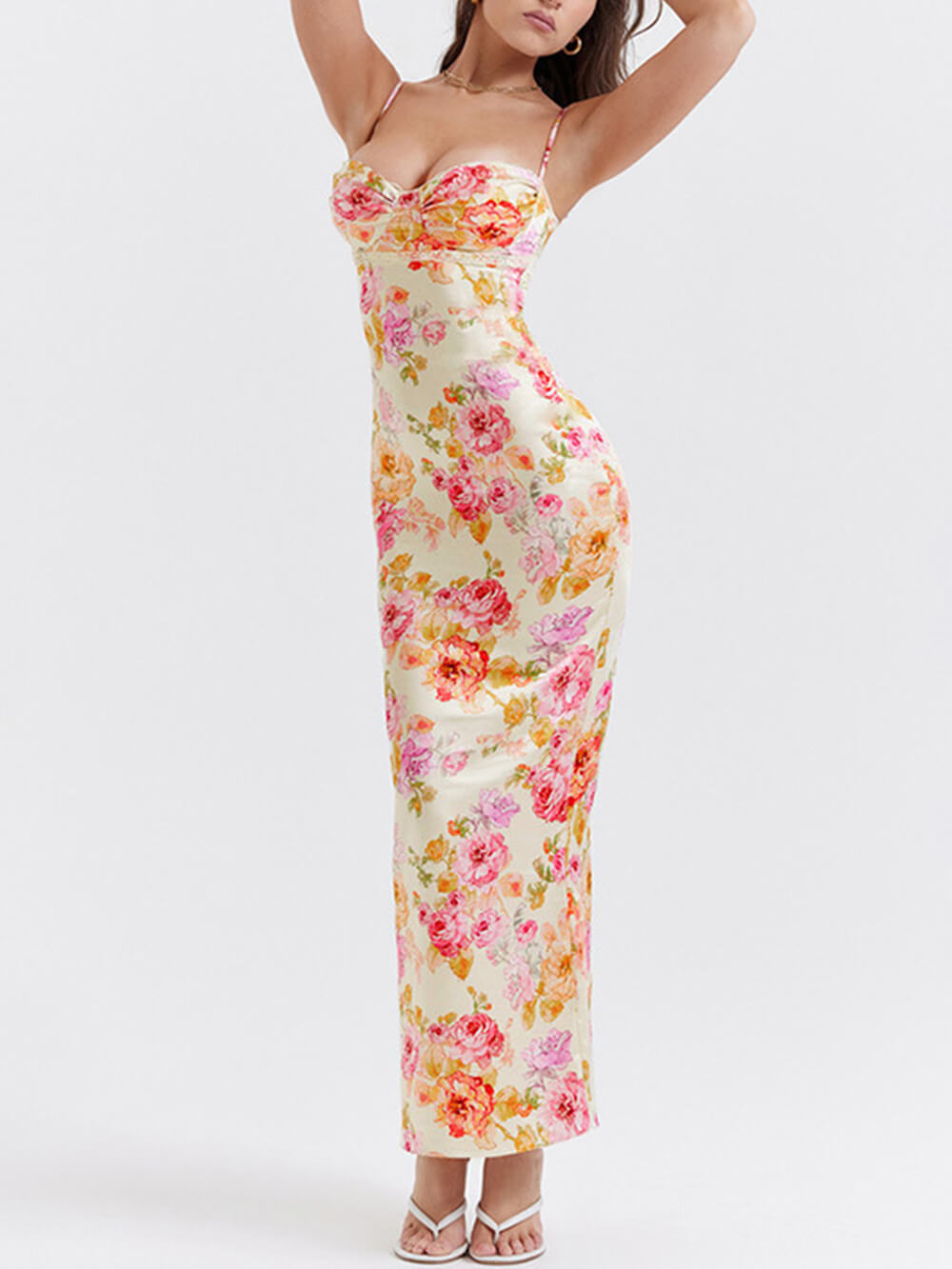 Fionna Floral Print Maxi Dress