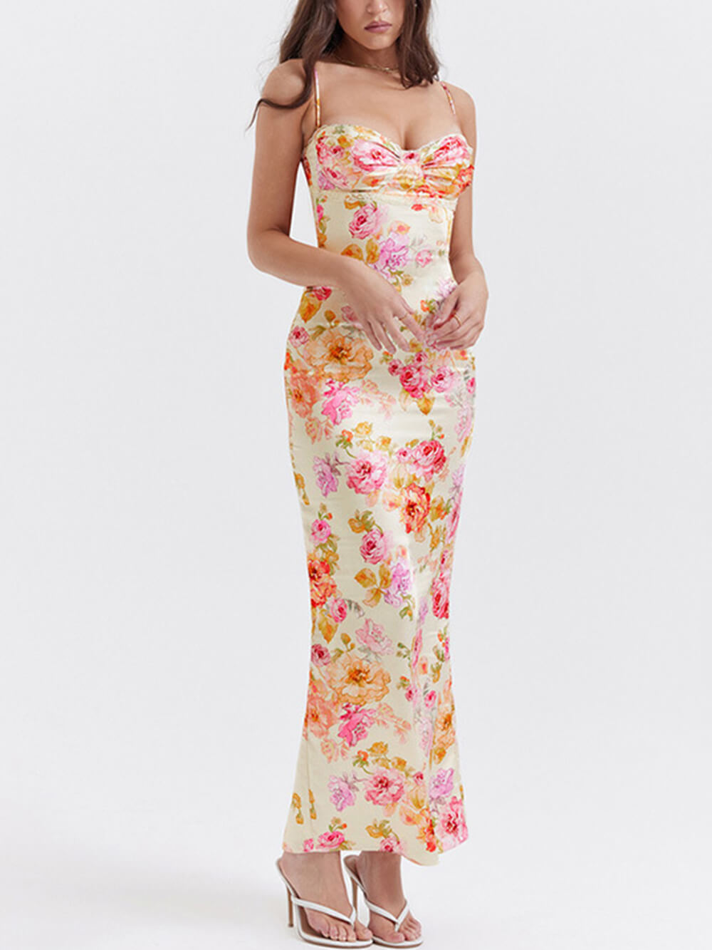 Fionna Floral Print Maxi Dress