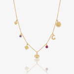 Paperclip Charm Detail Necklace