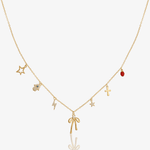Paperclip Charm Detail Necklace