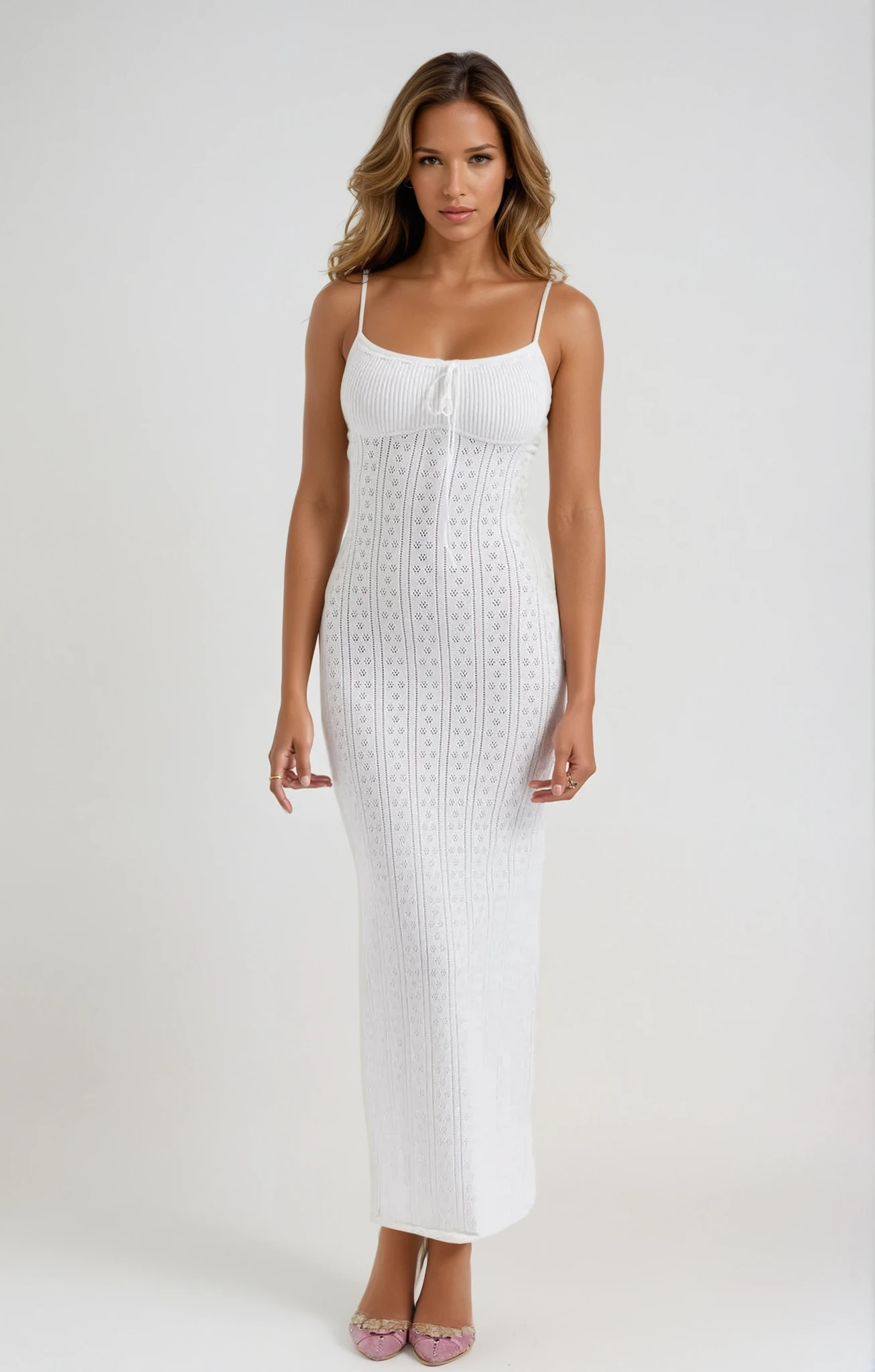 Samanta Plain Knit Maxi Dress