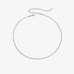 Gold Herringbone Chain Necklace