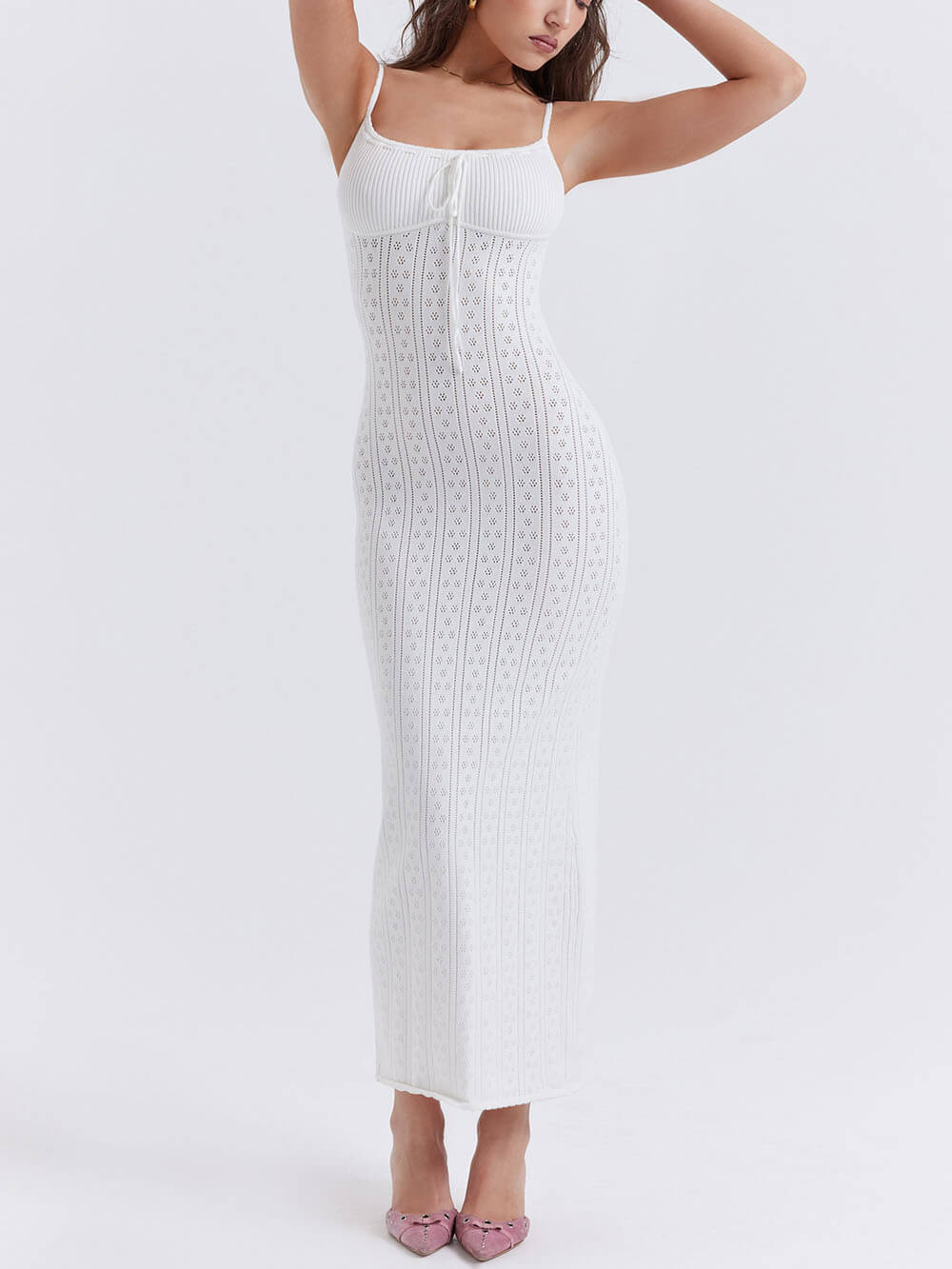 Samanta Plain Knit Maxi Dress