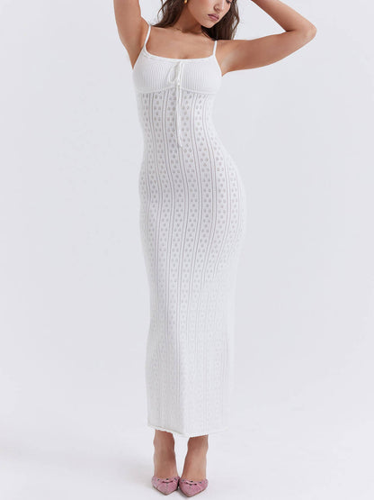 Samanta Plain Knit Maxi Dress
