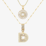 Initial Necklace A–Z Duo Set