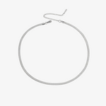 Gold Herringbone Chain Necklace