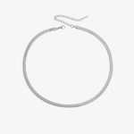 Gold Herringbone Chain Necklace
