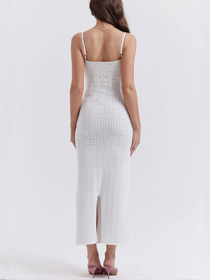 Samanta Plain Knit Maxi Dress