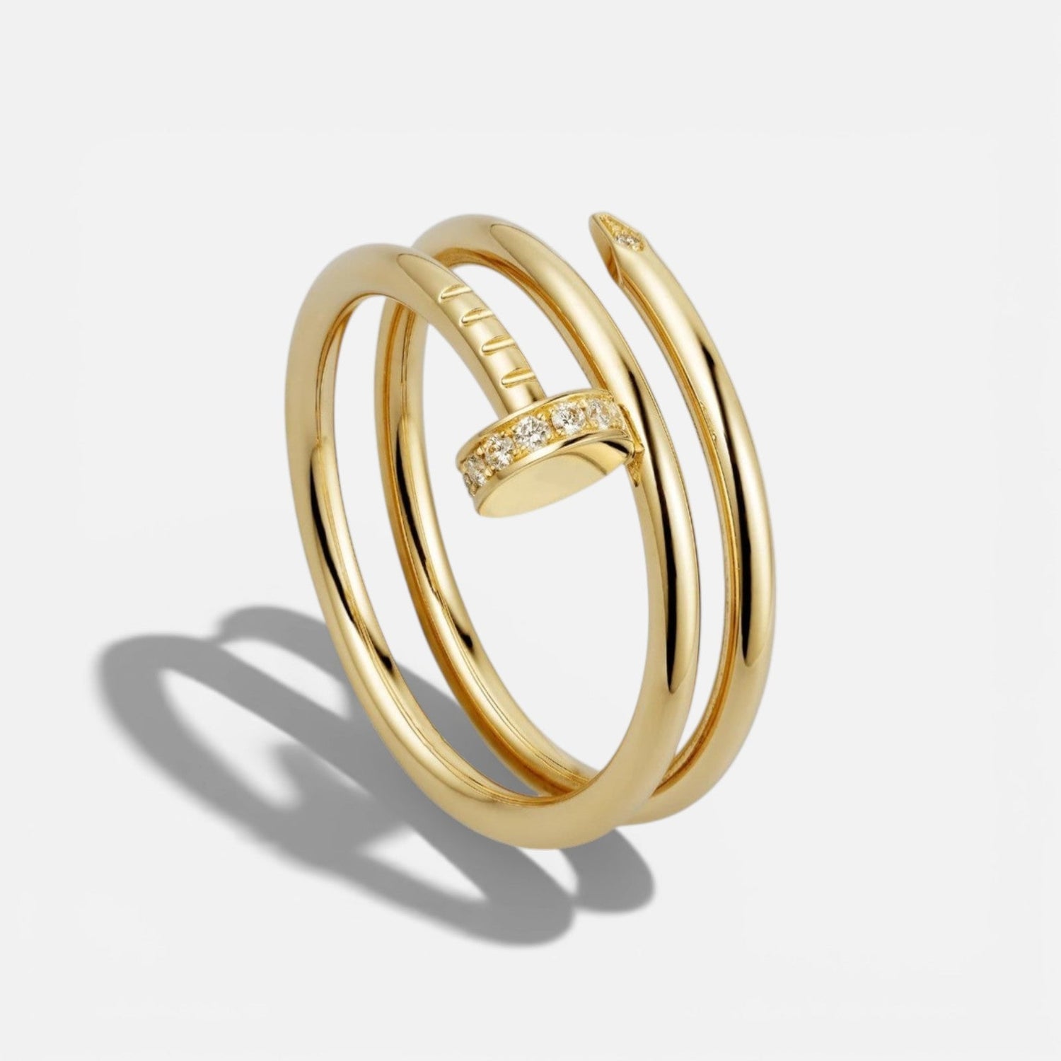 Double Nail Open Ring
