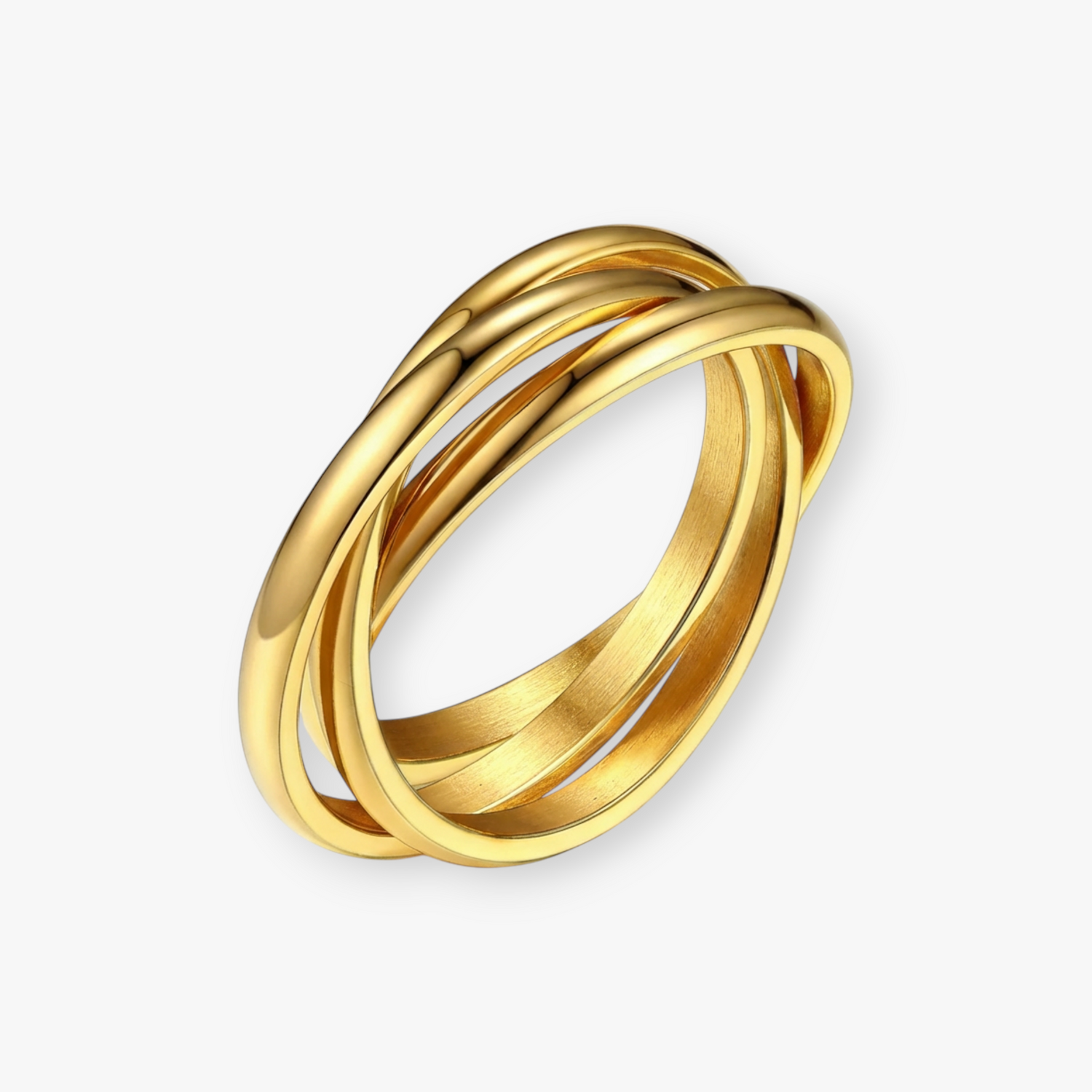 Tidal Triple Band Spinner Ring
