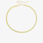 Gold & Silver Herringbone Necklace