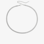 Gold & Silver Herringbone Necklace