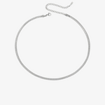 Gold & Silver Herringbone Necklace