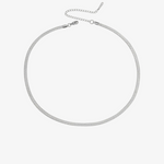 Gold & Silver Herringbone Necklace