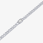 Cubic Zirconia Link Chain Necklace
