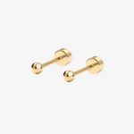 Sphere Flat Back Stud Earrings
