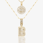Initial Necklace A–Z Duo Set