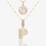 Initial Necklace A–Z Duo Set