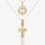 Initial Necklace A–Z Duo Set