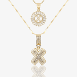 Initial Necklace A–Z Duo Set