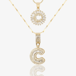 Initial Necklace A–Z Duo Set