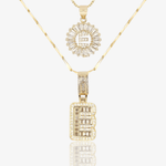 Initial Necklace A–Z Duo Set