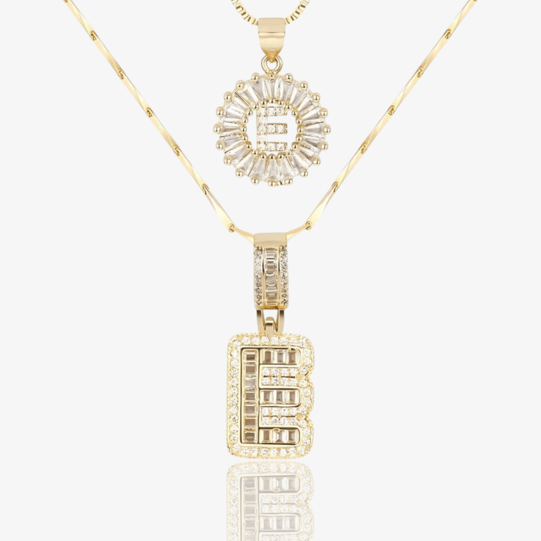 Initial Necklace A–Z Duo Set
