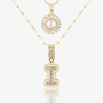 Initial Necklace A–Z Duo Set