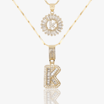 Initial Necklace A–Z Duo Set