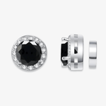 Magnetic Round Moissanite Earrings