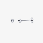 Sphere Flat Back Stud Earrings