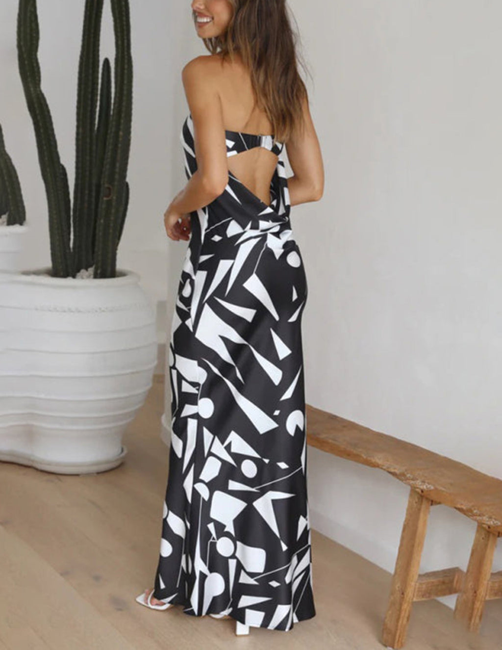 Carlah Satin Off Shoulder Maxi Dress