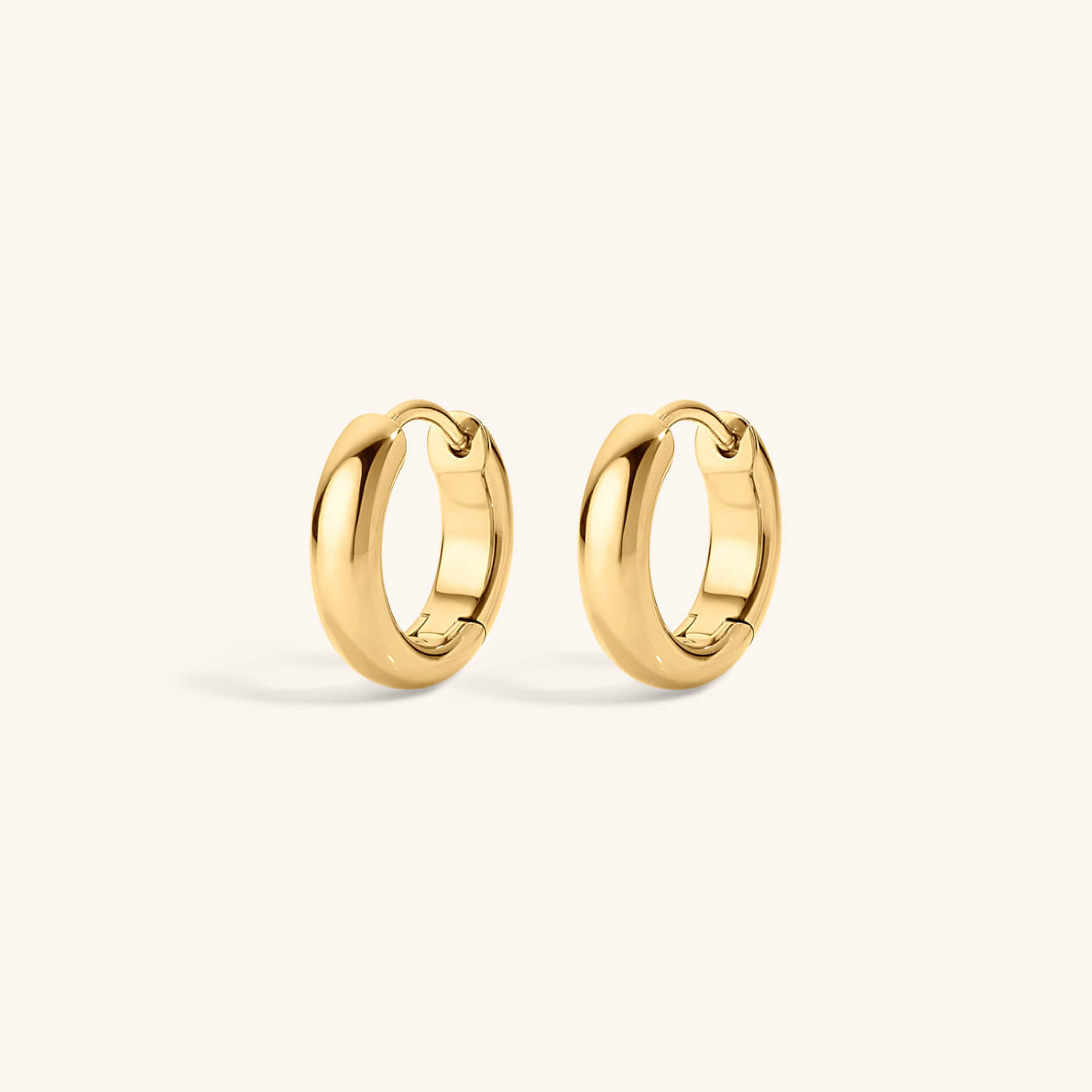 Bold Huggie Hoops, 12mm