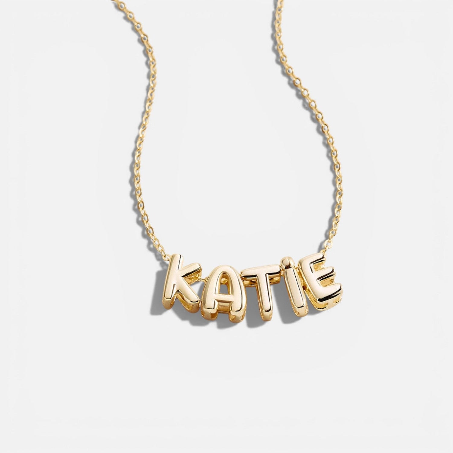 Bubble Letter Name Necklace