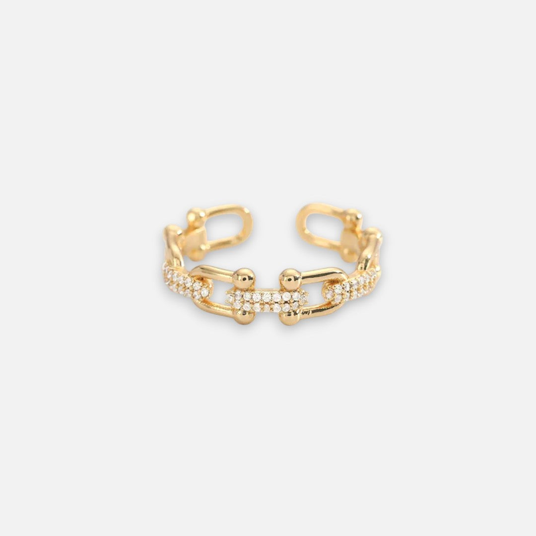 Open Band Sparkle Ring