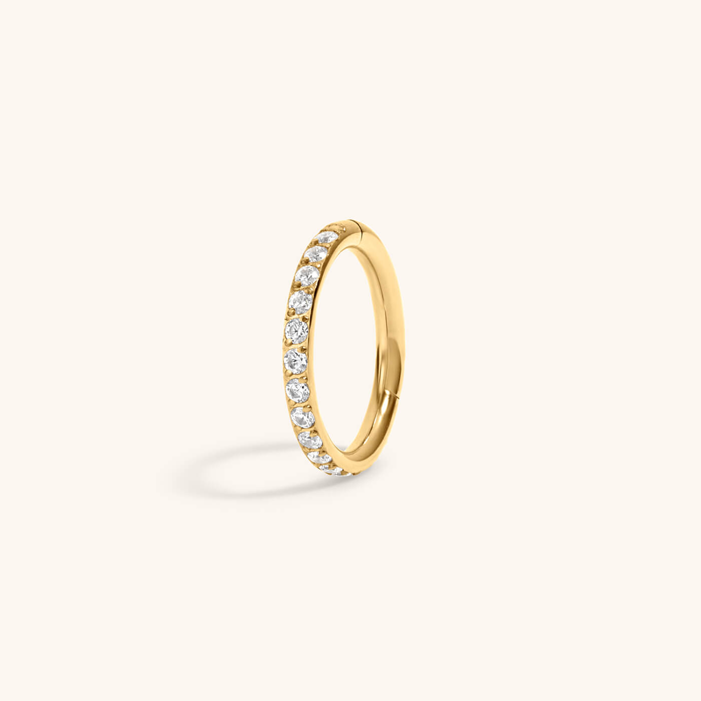 Eternity Cartilage Hoop in 14k gold plated