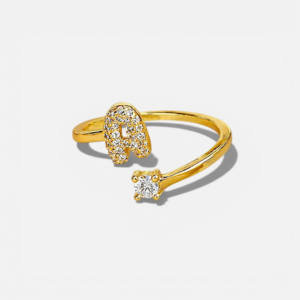 Bubble Initial Wrap Ring