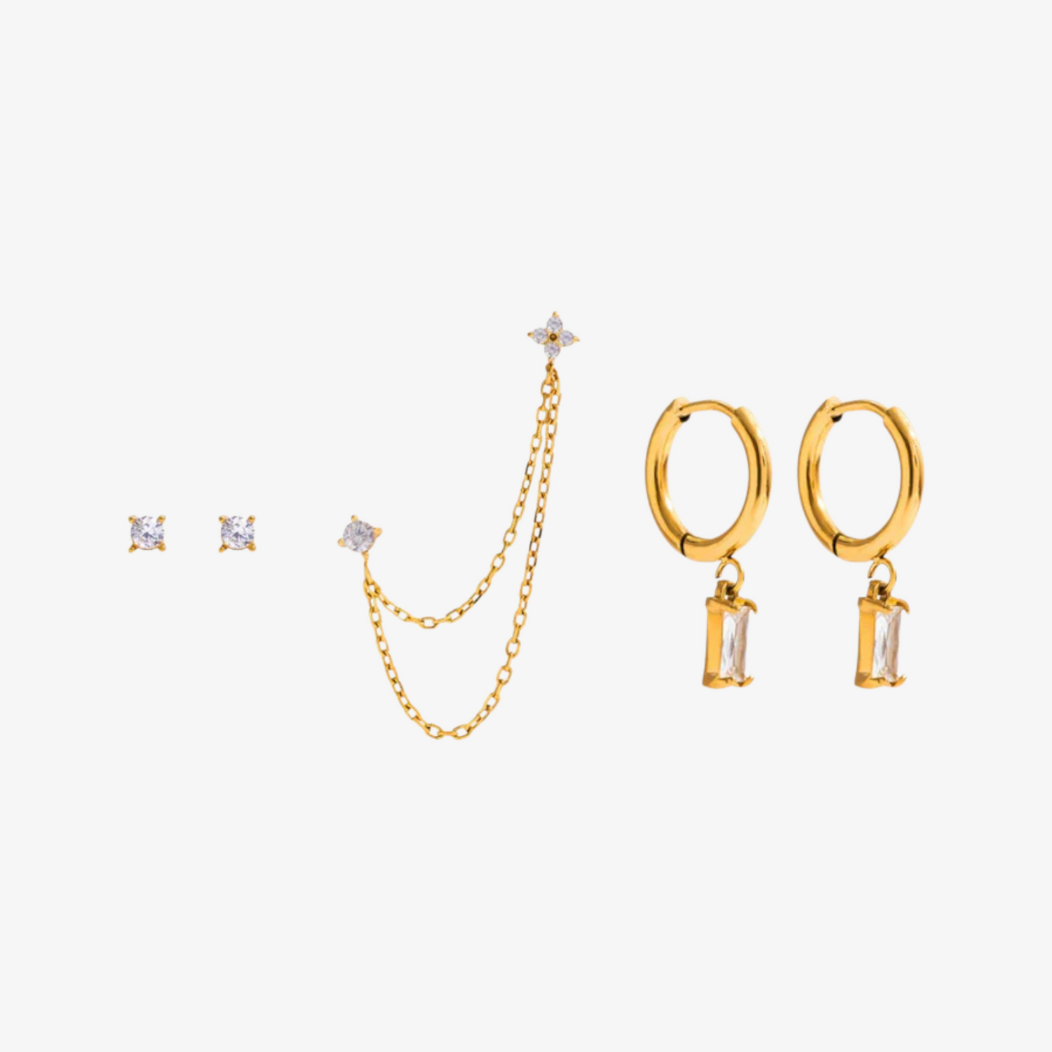 Lina Diamond Earring Set